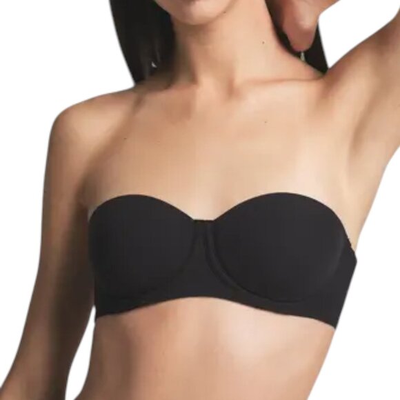 SKIMS Black Strapless Fits Everyone Bra in Women's Size 34DDD - Picture 1 of 5
